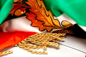 Norooz Gift Set - Lion and Sun Flags along with Blue Standard of Shahanshah