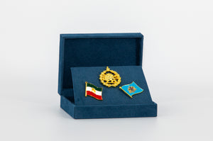 Iran Lion and Sun Coat Pin Set - Gift Box